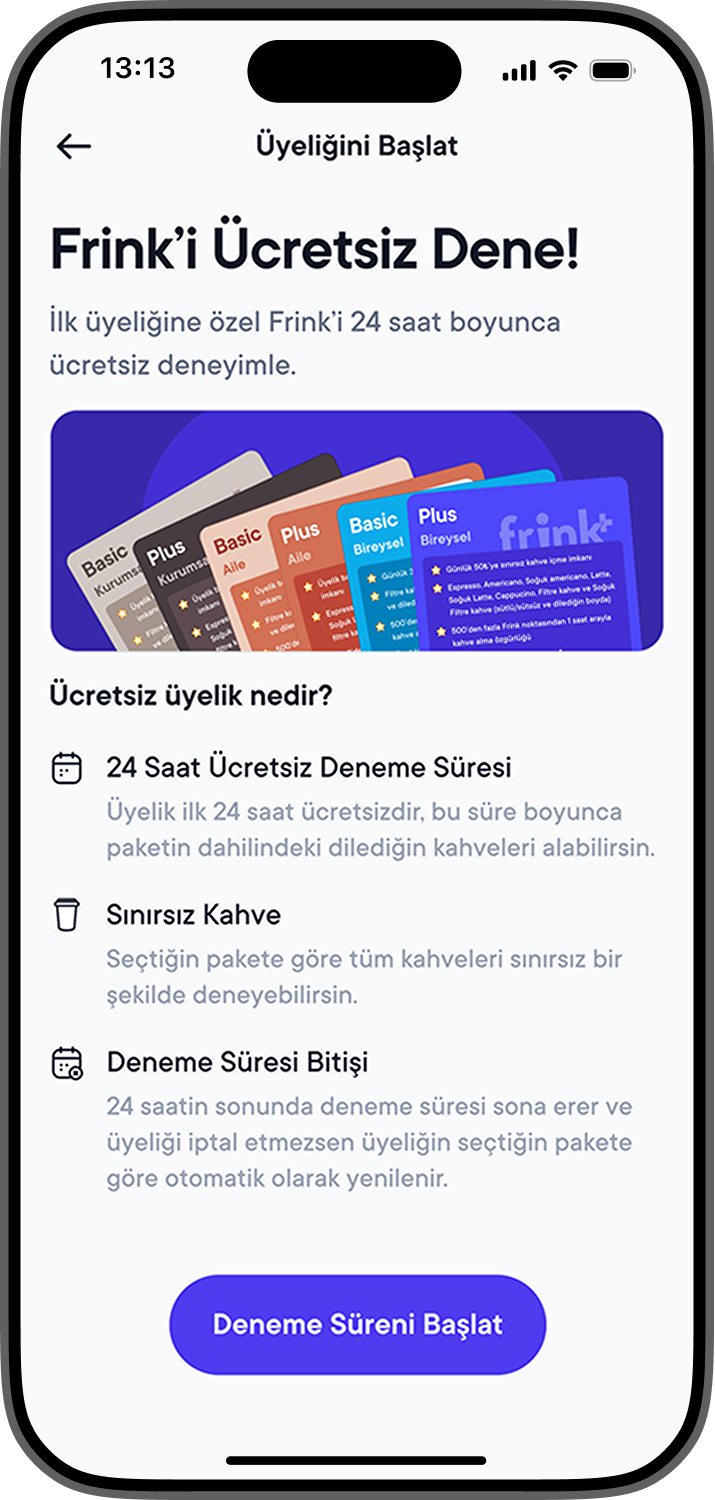 Üyelik Paketini Seçip Ödemeyi Tamamla